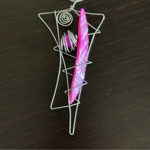 Unique pendant with silver chain